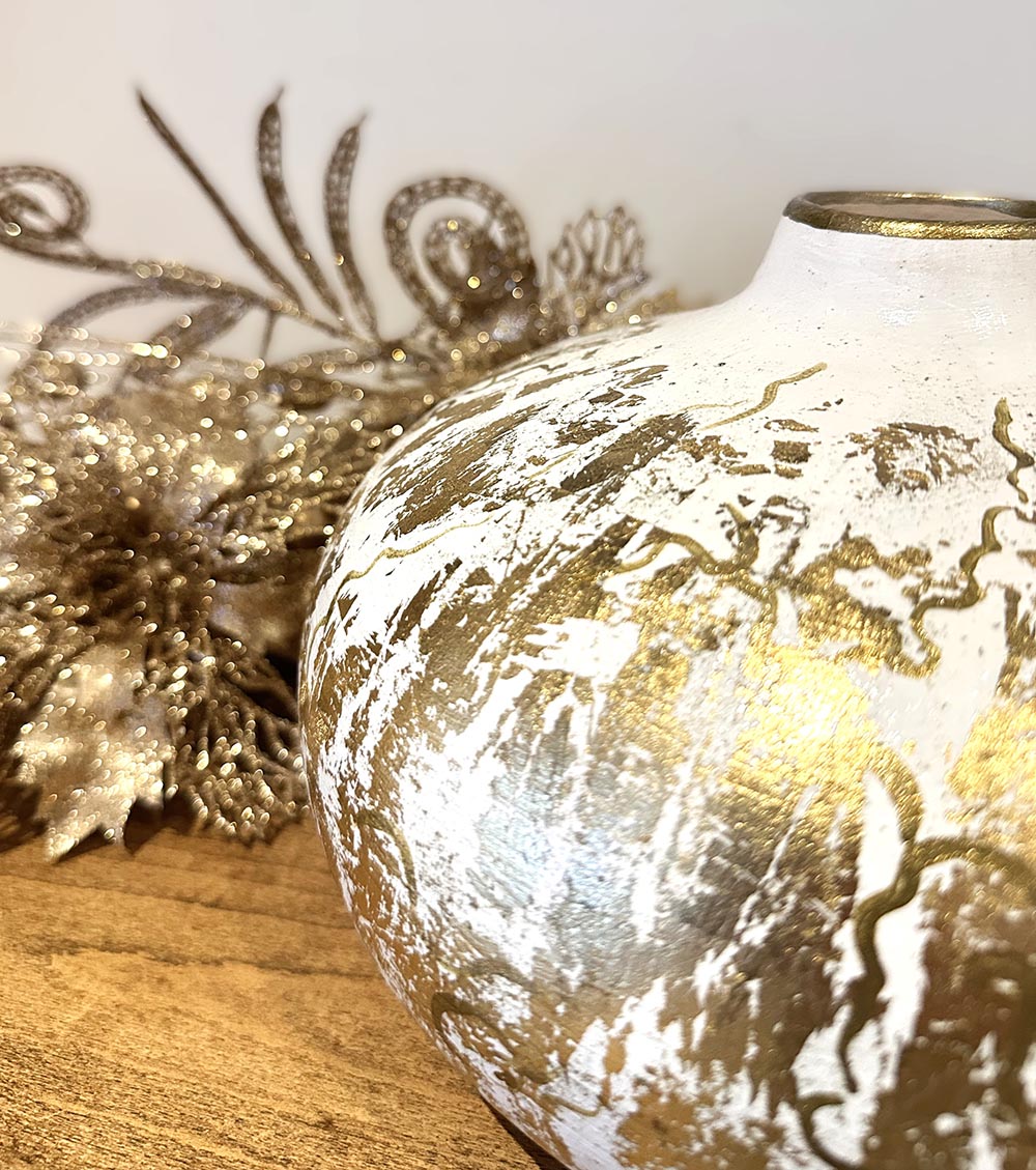 Vazo Seramik, El boyaması Dekoratif Desenli Şah Küp