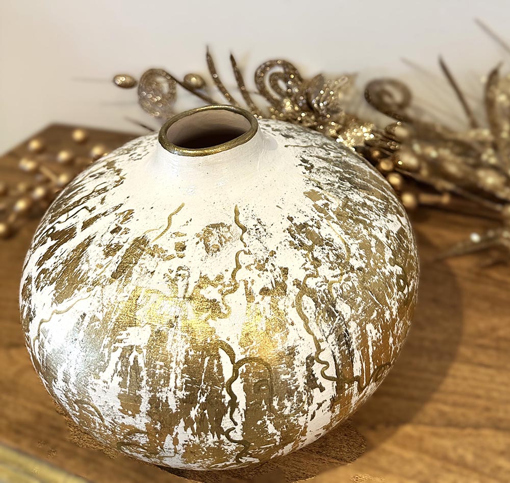 Vazo Seramik, El boyaması Dekoratif Desenli Şah Küp