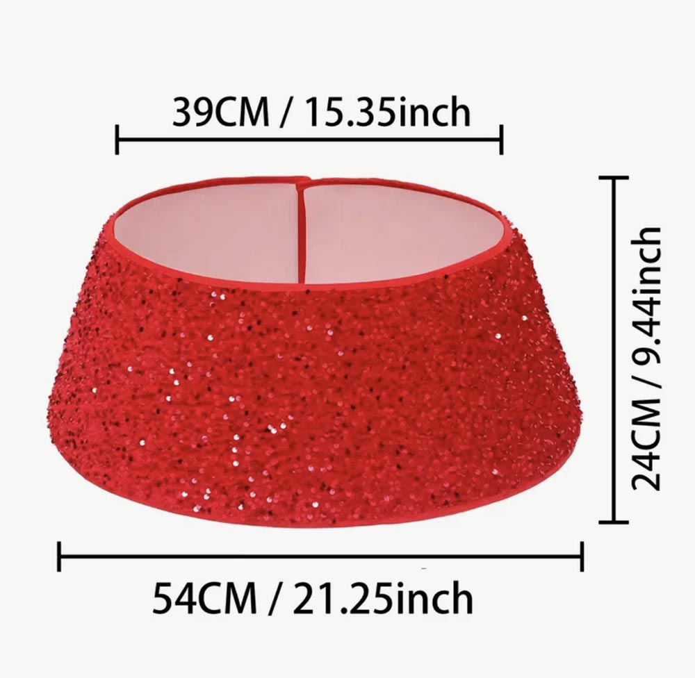 Kırmızı Paletli - Yılbaşı Çam Ağac Eteği ,Yılbaşı Dekor