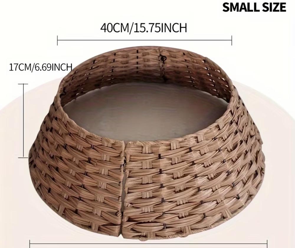 Yılbaşı Ağacı Altı Hasır Sepet , Yılbaşı Dekor