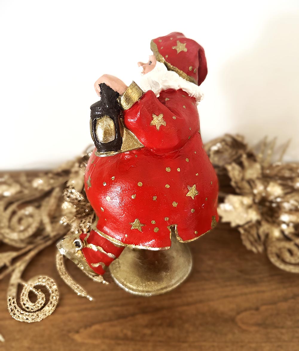 Sallanan Noel Baba - Dekoratif Yılbaşı Aksesuarı , Yılbaşı Dekorasyonu, Dekor Biblo