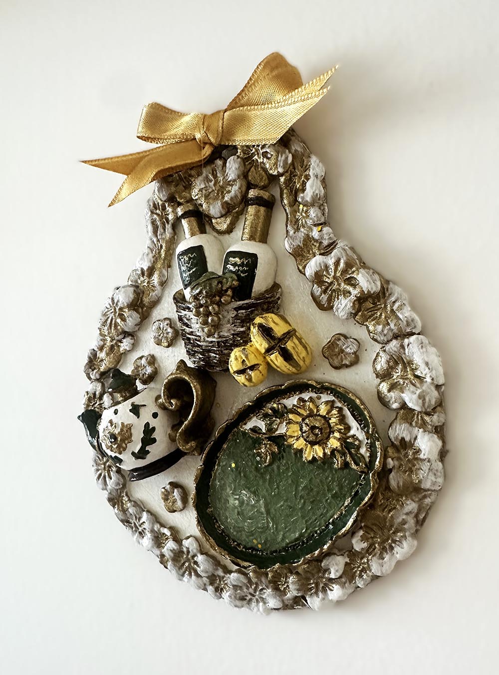 El Yapımı Mutfak Duvar Süsü 2 -Dekoratif Duvar Aksesuarı , Çerçeve