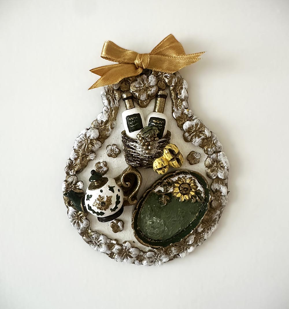 El Yapımı Mutfak Duvar Süsü 2 -Dekoratif Duvar Aksesuarı , Çerçeve