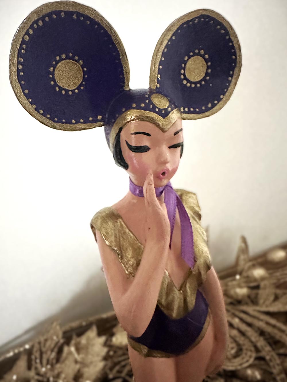 Mor Danscı Kız -Dekoratif Obje , Aksesuar , Biblo