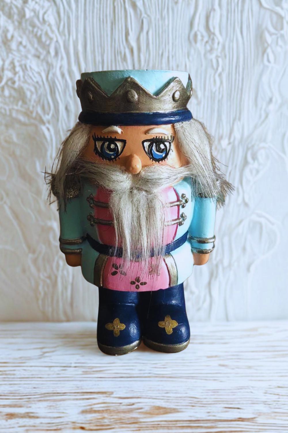 Dekoratif Kurşun Asker Şamdan Mumluk -Yılbaşı Ev Aksesuarı