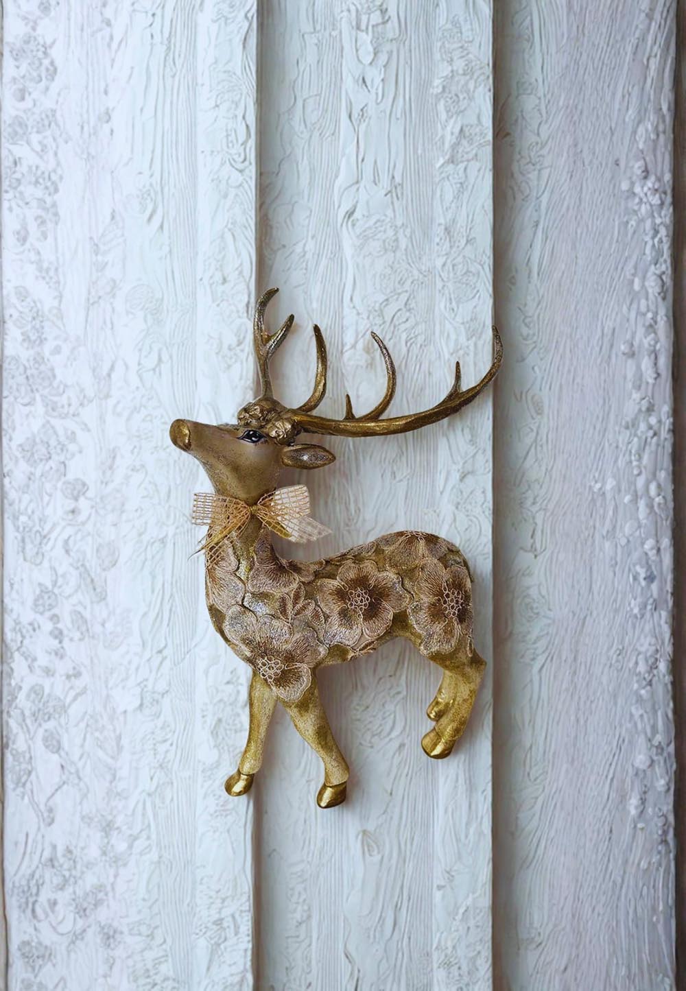 Gold Büyük Boy Geyik Yılbaşı Aksesuarı Yılbaşı Ev Süsü