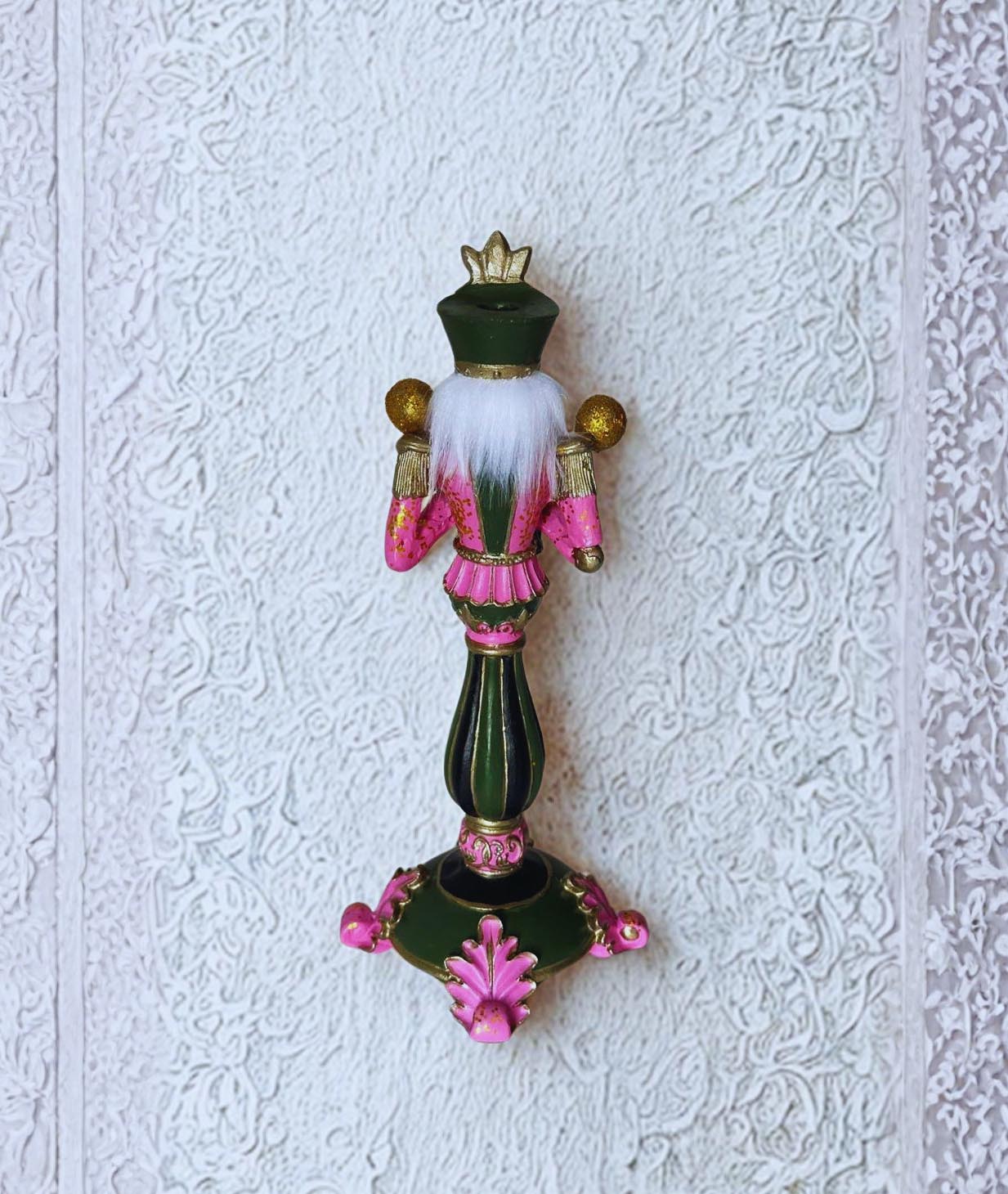 Pembe Fındıkkıran Asker Şamdan Mumluk - Yılbaşı Ev Aksesuarı