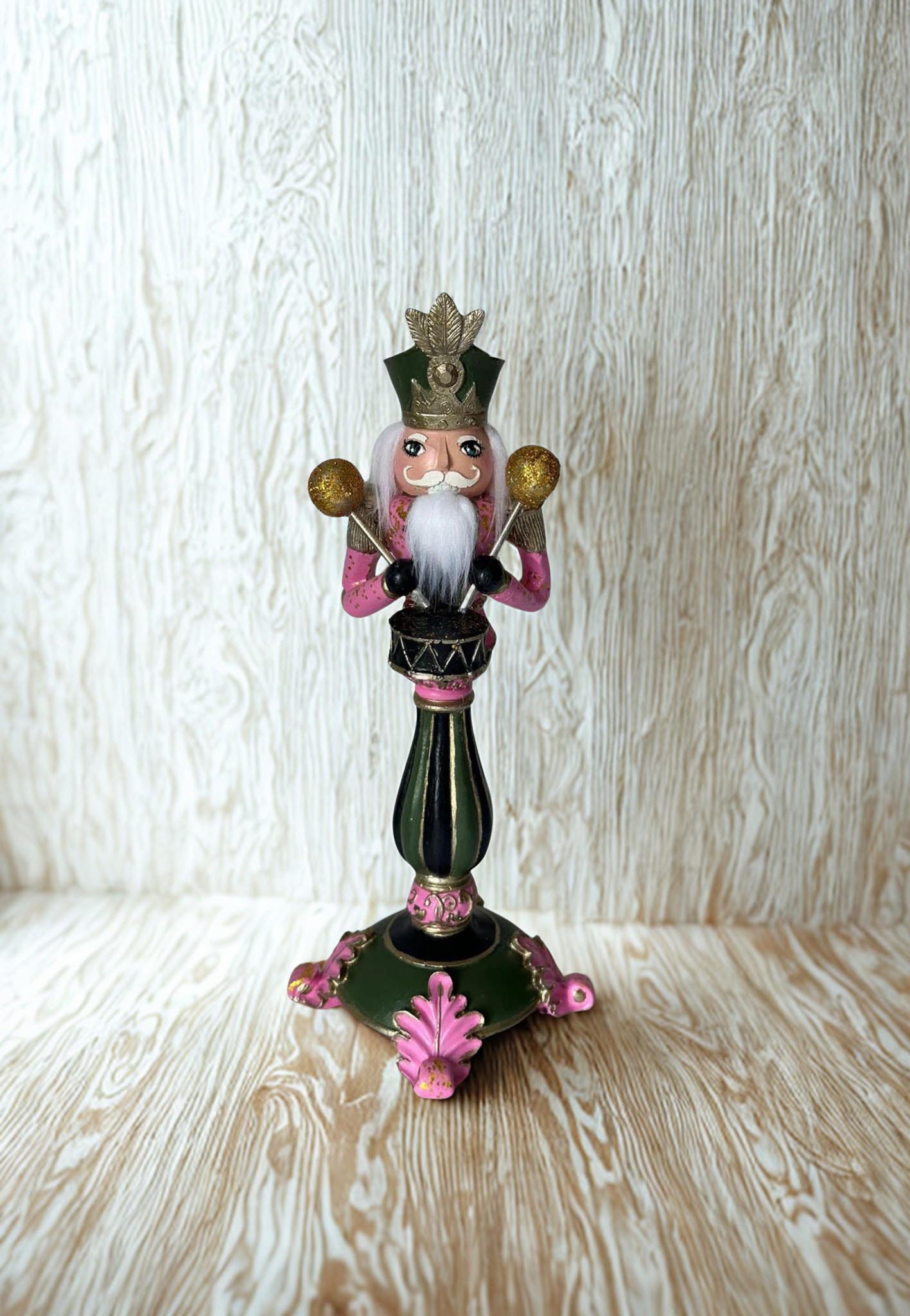 Pembe Fındıkkıran Asker Şamdan Mumluk - Yılbaşı Ev Aksesuarı