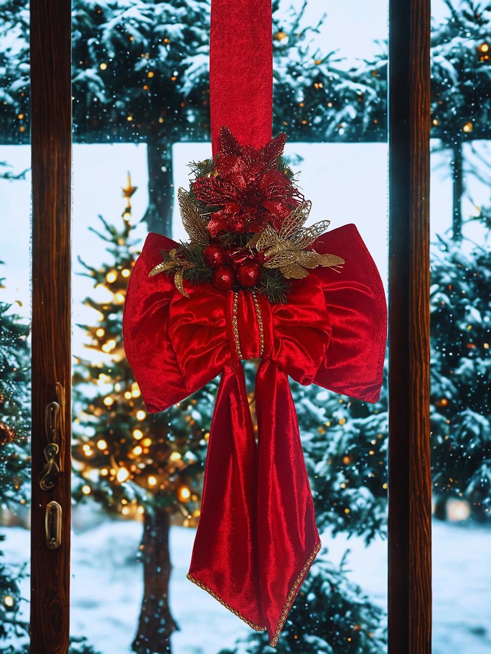 Yılbaşı Kapı Süsü - Yılbaşı Dekoratif Kapı Süsü